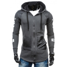 2021 Oversized New Spring Men's Vests Fashion Slim Stitching Cardigan Long Sleeve Plus-Size Hoodies